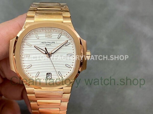 3K 7118 1R silver dial Patek Nautilus rose gold