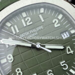 3K Factory Patek Philippe Aquanaut 5168G-010 42.2mm White Gold Avocado Green Rubber Strap Avocado Green Dial