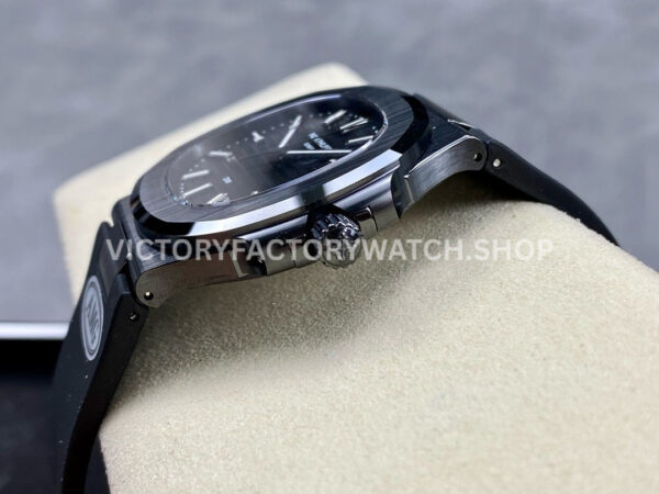 AMG Factory Customer Made Patek Philippe Nautilus PP5711 40mm Ceramics Black Rubber Strap Black Di (4) AMG Factory Customer Made Patek Philippe Nautilus PP5711 40mm Ceramics Black Rubber Strap Black Dial