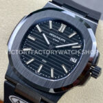 AMG Factory Customer Made Patek Philippe Nautilus PP5711 40mm Ceramics Black Rubber Strap Black Di (8) AMG Factory Customer Made Patek Philippe Nautilus PP5711 40mm Ceramics Black Rubber Strap Black Dial