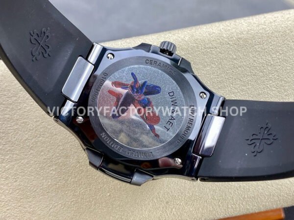 AMG Factory Customer Made Patek Philippe Nautilus PP5711 40mm Ceramics Black Rubber Strap Grey Dial