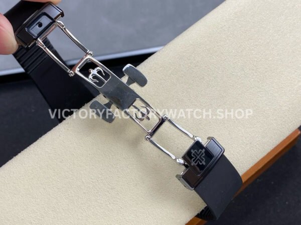 AMG Factory Customer Made Patek Philippe Nautilus PP5711 40mm Ceramics Black Rubber Strap Grey Dial