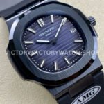 AMG Factory Customer Made Patek Philippe Nautilus PP5711 40mm Ceramics Black Rubber Strap Grey Dial