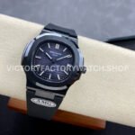 AMG Factory Customer Made Patek Philippe Nautilus PP5711 40mm Ceramics Black Rubber Strap Grey Dial