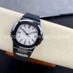 AMG Factory Customer Made Patek Philippe Nautilus PP5711 40mm Ceramics Black Rubber Strap White Di (6) AMG Factory Customer Made Patek Philippe Nautilus PP5711 40mm Ceramics Black Rubber Strap White Dial