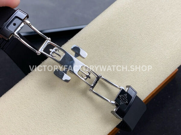 AMG Factory Customer Made Patek Philippe Nautilus PP5711 40mm Ceramics Black Rubber Strap White Di (8) AMG Factory Customer Made Patek Philippe Nautilus PP5711 40mm Ceramics Black Rubber Strap White Dial