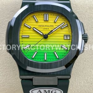 AMG PP5711 ceramic Nautilus yellow green dial 40mm