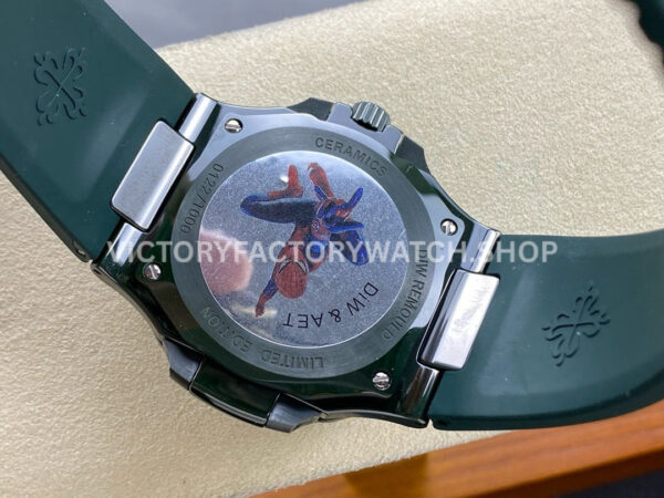 AMG Factory Customer Made Patek Philippe Nautilus PP5711 40mm Ceramics Dark Green Rubber (4) AMG Factory Customer Made Patek Philippe Nautilus PP5711 40mm Ceramics Dark Green Rubber Strap Dark Green Dial