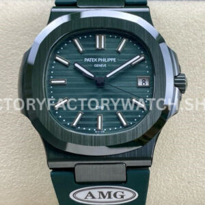 AMG PP5711 dark green dial ceramic Patek Nautilus