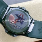 AMG Factory Customer Made Patek Philippe Nautilus PP5711 40mm Ceramics Dark Green Rubber Strap Sky Blue Dial