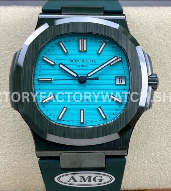AMG PP5711 sky blue dial ceramic Nautilus