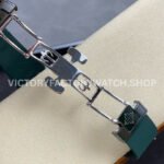 AMG Factory Customer Made Patek Philippe Nautilus PP5711 40mm Ceramics Dark Green Rubber Strap Sky Blue Dial