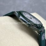 AMG Factory Customer Made Patek Philippe Nautilus PP5711 40mm Ceramics Dark Green Rubber Strap White Dial