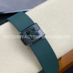 AMG Factory Customer Made Patek Philippe Nautilus PP5711 40mm Ceramics Dark Green Rubber Strap White Dial