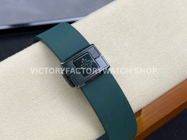 AMG Factory Customer Made Patek Philippe Nautilus PP5711 40mm Ceramics Dark Green Rubber Strap White Dial