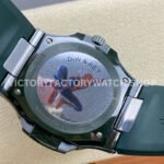 AMG Factory Customer Made Patek Philippe Nautilus PP5711 40mm Ceramics Dark Green Rubber Strap Brown Dial