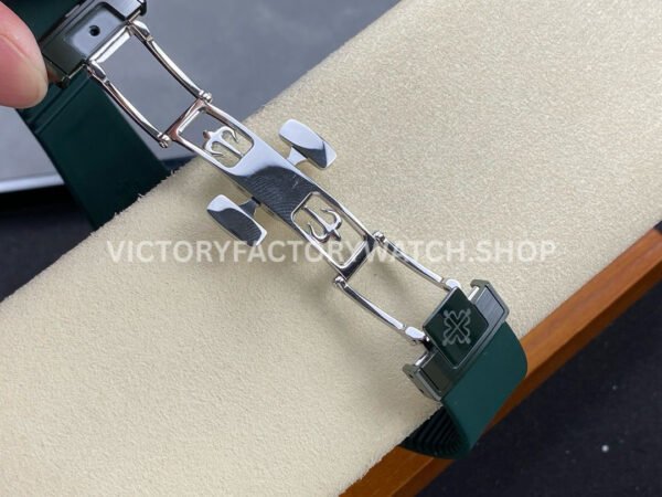 AMG Factory Customer Made Patek Philippe Nautilus PP5711 40mm Ceramics Dark Green Rubber Strap Brown Dial