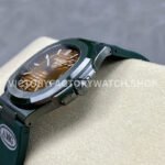 AMG Factory Customer Made Patek Philippe Nautilus PP5711 40mm Ceramics Dark Green Rubber Strap Brown Dial