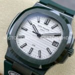 AMG Factory Customer Made Patek Philippe Nautilus PP5711 40mm Ceramics Dark Green Rubber Strap White Dial