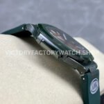 AMG Factory Customer Made Patek Philippe Nautilus PP5711 40mm Ceramics Dark Green Rubber Strap Brown Dial