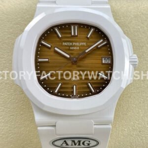 AMG PP5711 brown dial white ceramic Nautilus 40mm