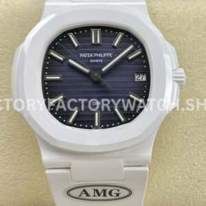 AMG PP5711 grey dial white ceramic rubber strap