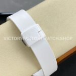 AMG Factory Customer Made Patek Philippe Nautilus PP5711 40mm Ceramics White Rubber Strap Pink Blue Dial