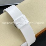 AMG Factory Customer Made Patek Philippe Nautilus PP5711 40mm Ceramics White Rubber Strap Sky Blue Dial