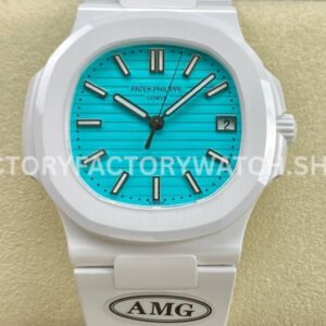 AMG PP5711 sky blue dial white ceramic Nautilus