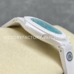 AMG Factory Customer Made Patek Philippe Nautilus PP5711 40mm Ceramics White Rubber Strap Sky Blue Dial