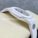 AMG Factory Customer Made Patek Philippe Nautilus PP5711 40mm Ceramics White Rubber Strap White Dial