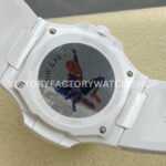 AMG Factory Customer Made Patek Philippe Nautilus PP5711 40mm Ceramics White Rubber Strap Yellow Green Dial