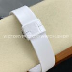 AMG Factory Customer Made Patek Philippe Nautilus PP5711 40mm Ceramics White Rubber Strap Yellow Green Dial