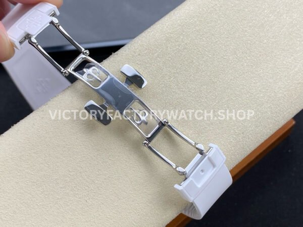 AMG Factory Customer Made Patek Philippe Nautilus PP5711 40mm Ceramics White Rubber Strap Yellow Green Dial