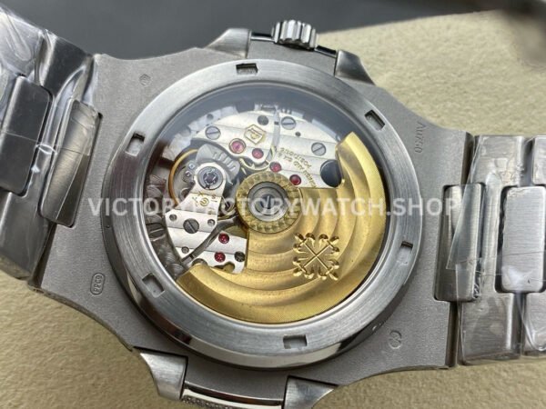 AMG Factory Patek Philippe Nautilus PP5711 40mm Baguette Diamond Bezel White Gold Diamond Baguette Diamond Silver Dial
