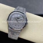 AMG Factory Patek Philippe Nautilus PP5711 40mm Baguette Diamond Bezel White Gold Diamond Baguette Diamond Silver Dial