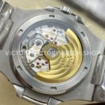 AMG Factory Patek Philippe Nautilus PP5711 40mm Baguette Diamond Bezel White Gold Diamond Diamond Silver Dial