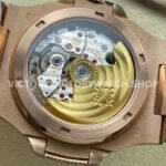 AMG Factory Patek Philippe Nautilus PP5711 40mm Diamond Bezel Rose Gold Diamond Baguette Diamond Silver Dial