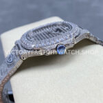 AMG Factory Patek Philippe Nautilus PP5711 40mm Diamond Bezel White GoldDiamond 6 (4) AMG Factory Patek Philippe Nautilus PP5711 40mm Diamond Bezel White Gold Diamond 6 9 12 Baguette Diamond Silver Dial