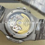 AMG Factory Patek Philippe Nautilus PP5711 40mm Diamond Bezel White Gold Diamond Baguette Diamond Silver Dial