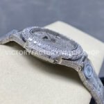 AMG Factory Patek Philippe Nautilus PP5711 40mm Diamond Bezel White Gold Diamond Baguette Diamond Silver Dial