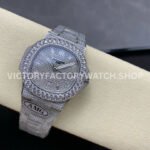 AMG Factory Patek Philippe Nautilus PP5711 40mm Diamond Bezel White Gold Diamond Baguette Diamond Silver Dial