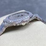 AMG Factory Patek Philippe Nautilus PP5711 40mm Diamond Bezel White Gold Diamond Baguette Diamond Silver Dial