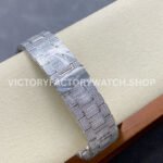 AMG Factory Patek Philippe Nautilus PP5711 40mm Diamond Bezel White Gold Diamond Baguette Diamond Silver Dial