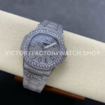 AMG Factory Patek Philippe Nautilus PP5711 40mm Diamond Bezel White GoldDiamond, Diamond Silver D (7) AMG Factory Patek Philippe Nautilus PP5711 40mm Diamond Bezel White Gold Diamond Diamond Silver Dial