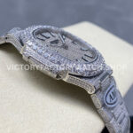 AMG Factory Patek Philippe Nautilus PP5711 40mm Diamond Bezel White GoldDiamond, Diamond Silver D (9) AMG Factory Patek Philippe Nautilus PP5711 40mm Diamond Bezel White Gold Diamond Diamond Silver Dial