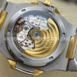 AMG Factory Patek Philippe Nautilus PP5711 40mm Small Diamond Bezel Half Yellow Gold Diamond Baguette Diamond Gold Dial