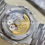 AMG Factory Patek Philippe Nautilus PP5711 40mm Small Diamond Bezel White Gold Diamond Baguette Diamond Silver Dial
