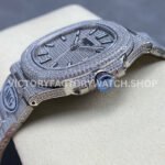 AMG Factory Patek Philippe Nautilus PP5711 40mm Small Diamond Bezel White Gold Diamond Diamond Silver Dial
