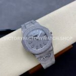 AMG Factory Patek Philippe Nautilus PP5711 40mm Small Diamond Bezel White Gold Diamond Diamond Silver Dial